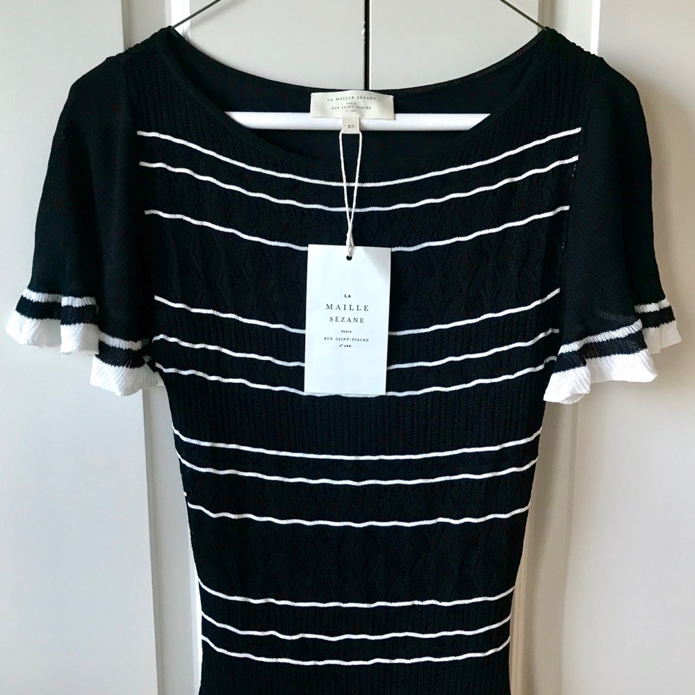 BRAND NEW Sezane Brunella Dress NWT - Picture 6 of 7